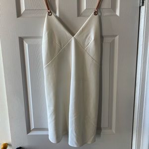 Zara - white dress with cord straps - s